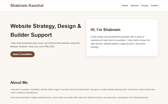 website builder tools specialist