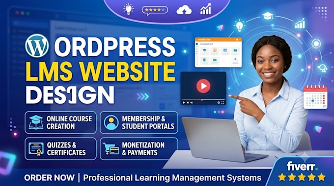 website for wordpress lms design