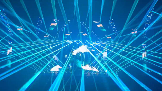 create 3d concert visuals vj loop, for led wall resolume and novastar