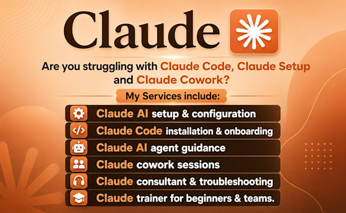 claude cowork ai agent claude consultant claude trainer claude code claude setup