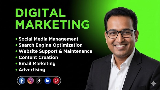 be your digital marketing manager and virtual assistant