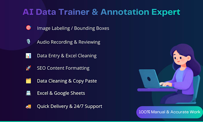 do ai data labeling image annotation audio recording and data entry