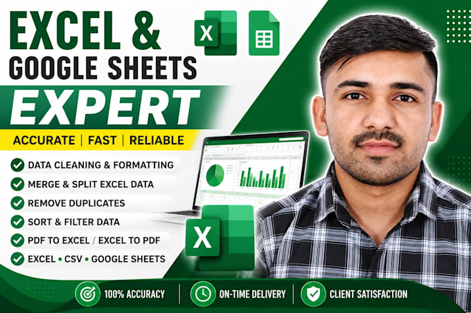 clean, merge, format, and validate excel or CSV data