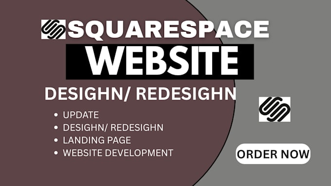 update squarespace website, desighn and redesighn