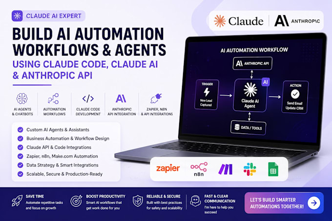 build claude code ai agent mcp server ai automation claude API zapier n8n