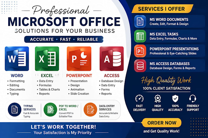 do microsoft word excel powerpoint and access