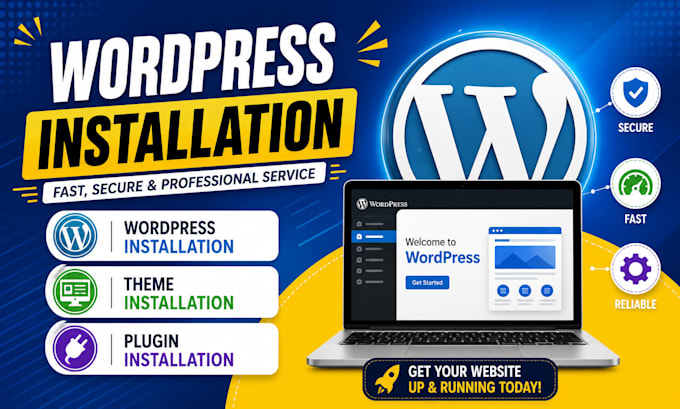 install wordpress,theme and plugins