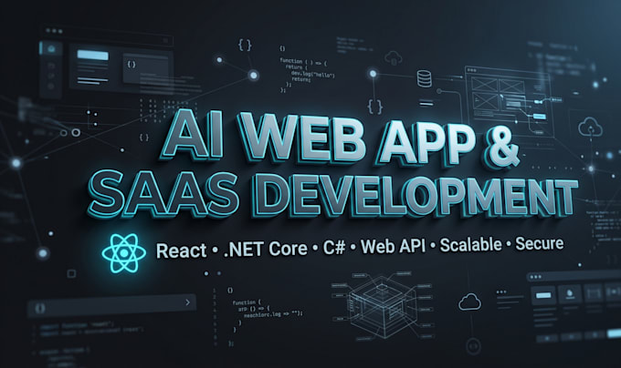 build custom ai web apps or saas with react and dotnet