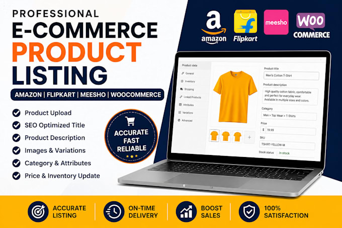 upload products on amazon flipkart meesho and woocommerce