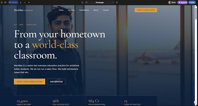 create a modern responsive website using ai or non code tools