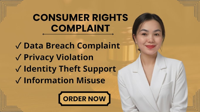 write data breach complaint and consumer privacy violation letters