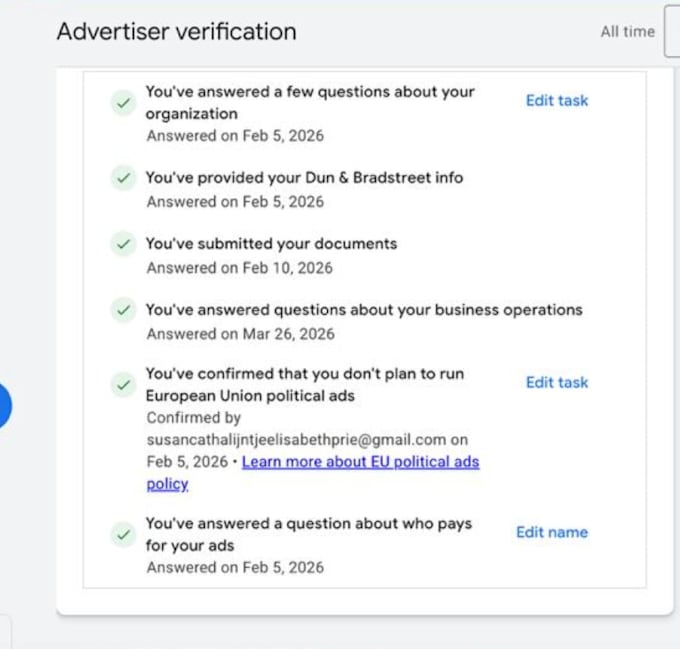 do the google ads verification