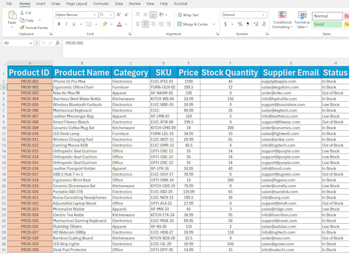 be your excel spreadsheet clean up and data entry virtual assistant