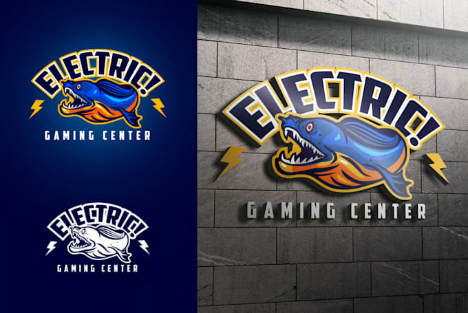 design a modern seafood logo with creative shrimp elements