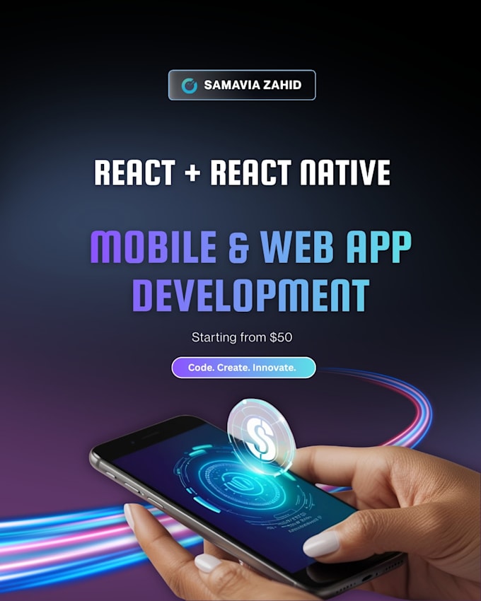build react native mobile apps and react web dashboards