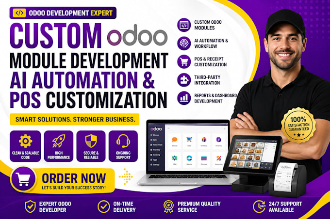 do odoo module, ai automation, develop or clone software, odoo pos customization