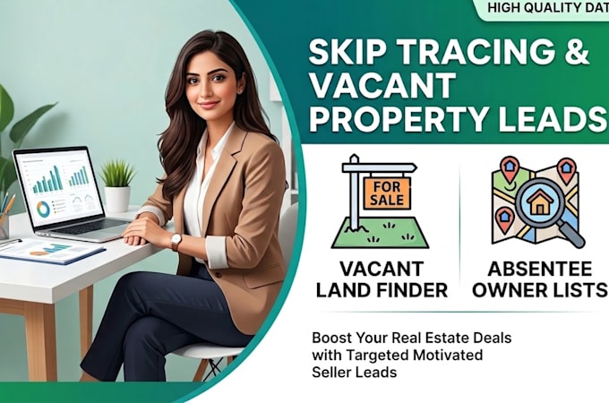 provide skip tracing for vacant land property