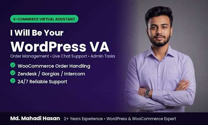 wordpress and woocommerce store virtual assistant