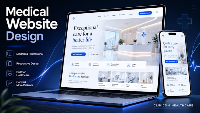 design a high converting medical clinic website