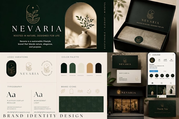 design a modern brand identity kit