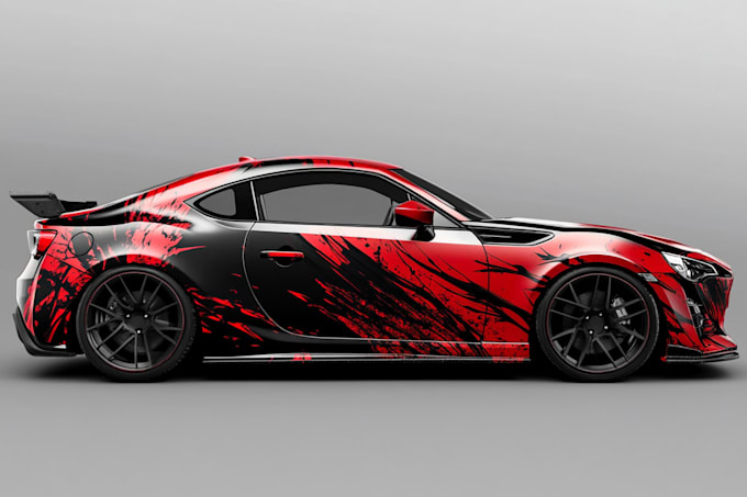 vehicle wrap, car wrap design