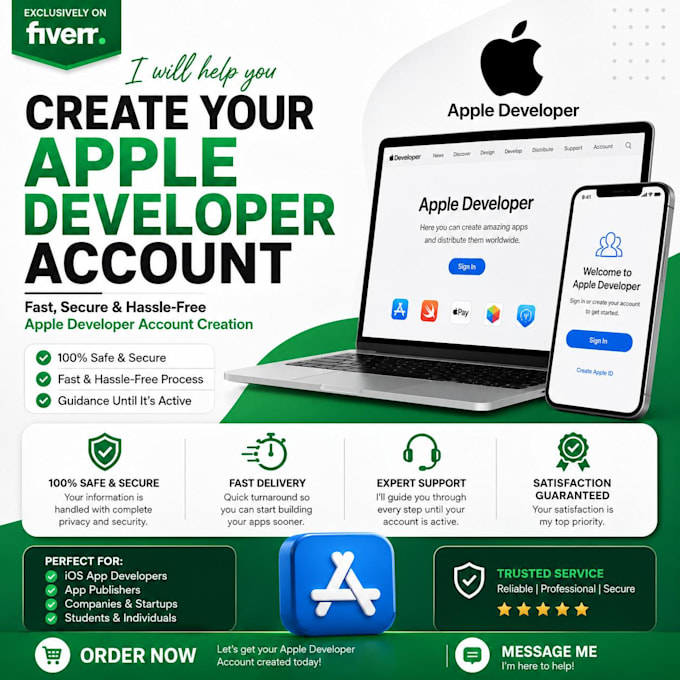 guide you to set up and fix apple developer accounts and ios developer accounts