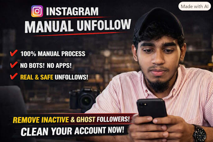 manually unfollow instagram accounts safely and accurately