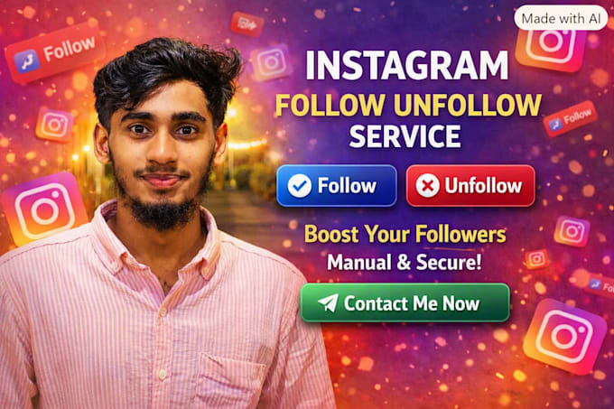 unfollow instagram following manually