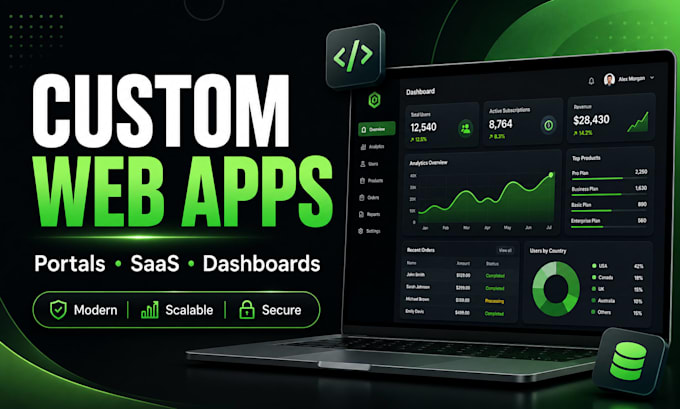 build a custom web app, business system, or client portal
