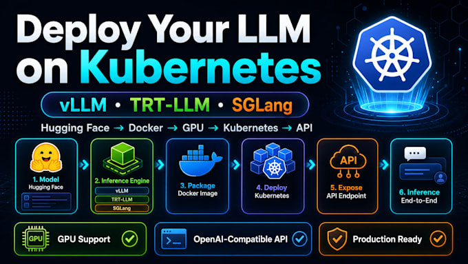 deploy your llm on kubernetes with vllm, docker and GPU support