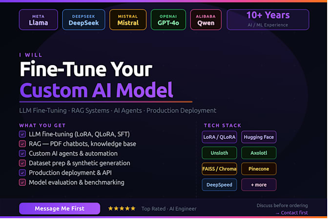 fine tune llama deepseek openai custom ai models
