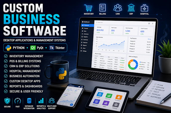 develop custom business software and desktop applications