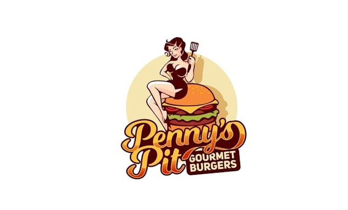design consulting retro burger restaurant logo