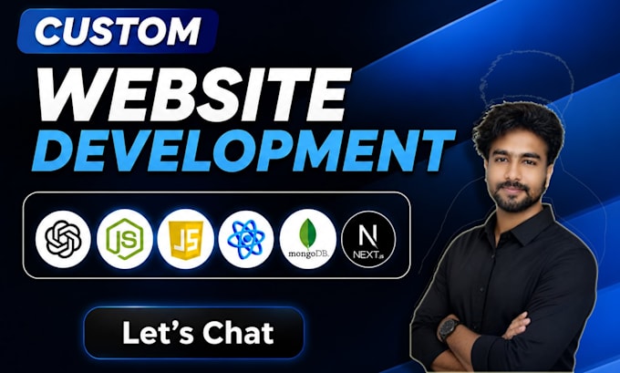 create custom website as full stack website developer website development
