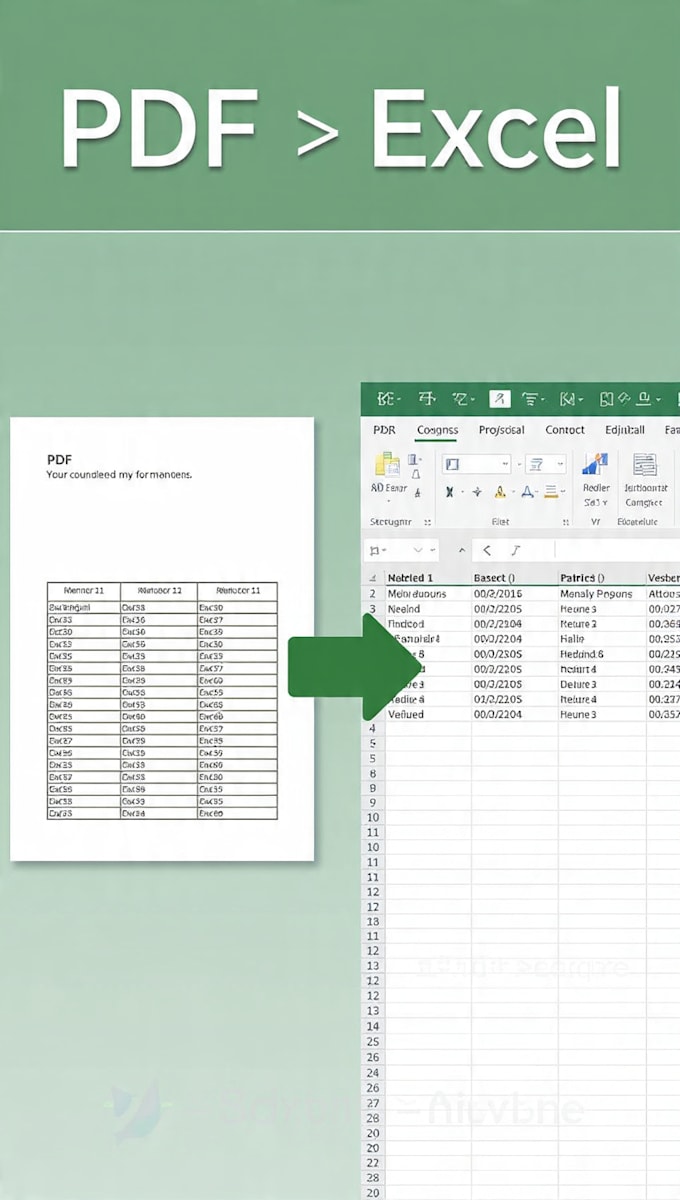 convert PDF to excel  word  100 accuracy