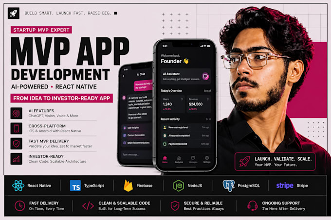 develop ai mobile app saas mvp using react native cursor vibe coding