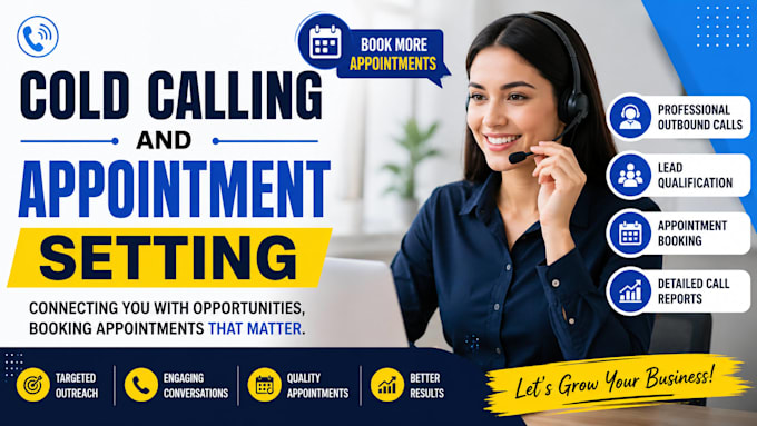 make outbound calls and book qualified appointments