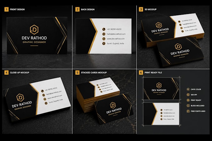 design a modern, poste and premium business card