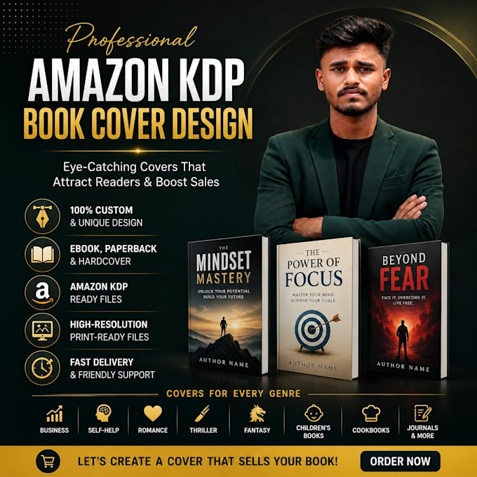 a premium amazon KDP book cover that sells