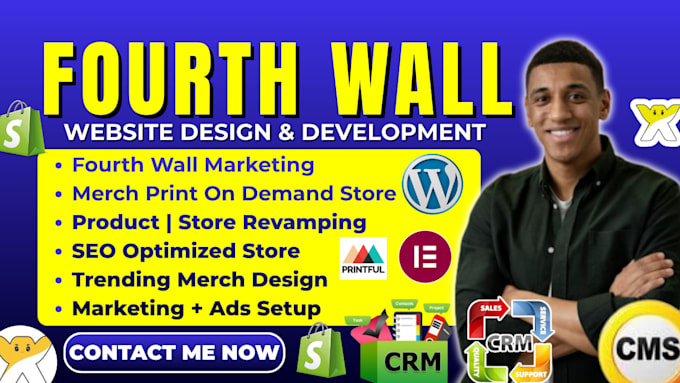 do fourthwall website merch etsy store setup fourth wall store merch pod store