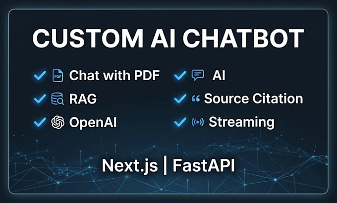 build ai systems, rag, and ai knowledge base chatbots in fastapi