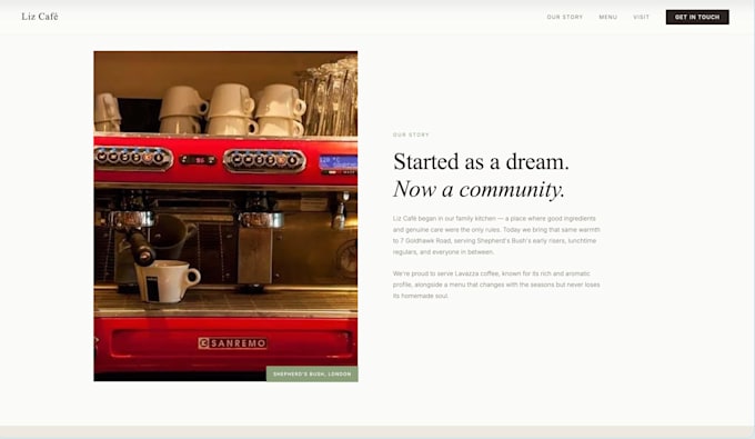create a slick and modern front end website