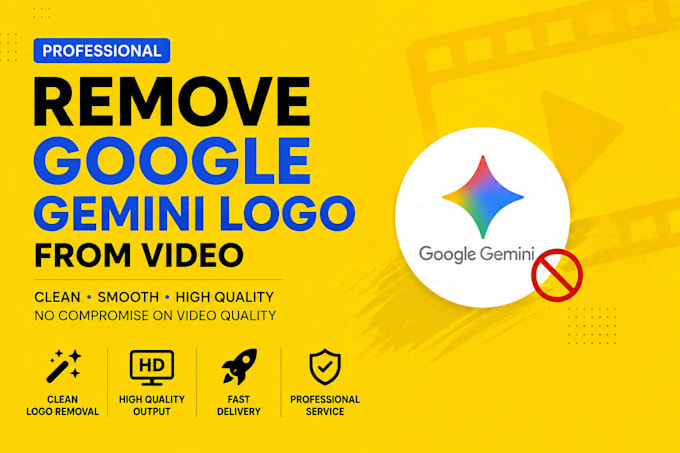 remove google gemini logo from your video