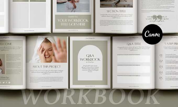 design editable canva ebook, PDF lead magnet, canva workbook, workbook, ebook