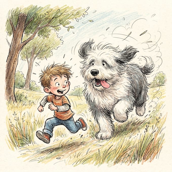 draw unique watercolor illustrations for amazon KDP childrens books