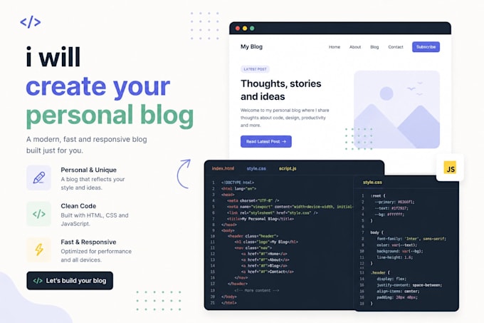 create your personal blog