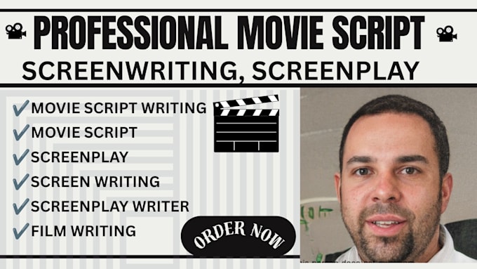 write movie script, screenwriting, feature film script, screenplay, TV script