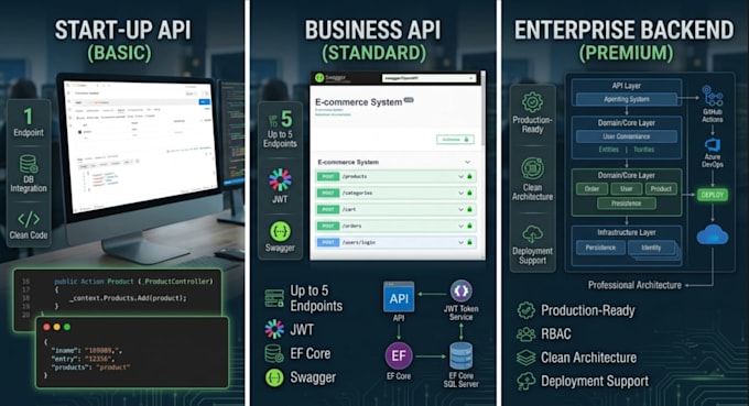 build scalable dot net apis and backend systems