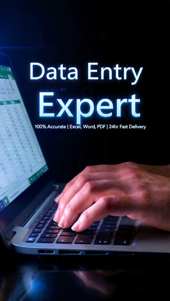 do accurate data entry, copy paste and excel typing work
