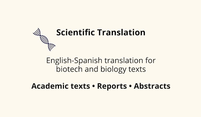 translate scientific texts from english to spanish